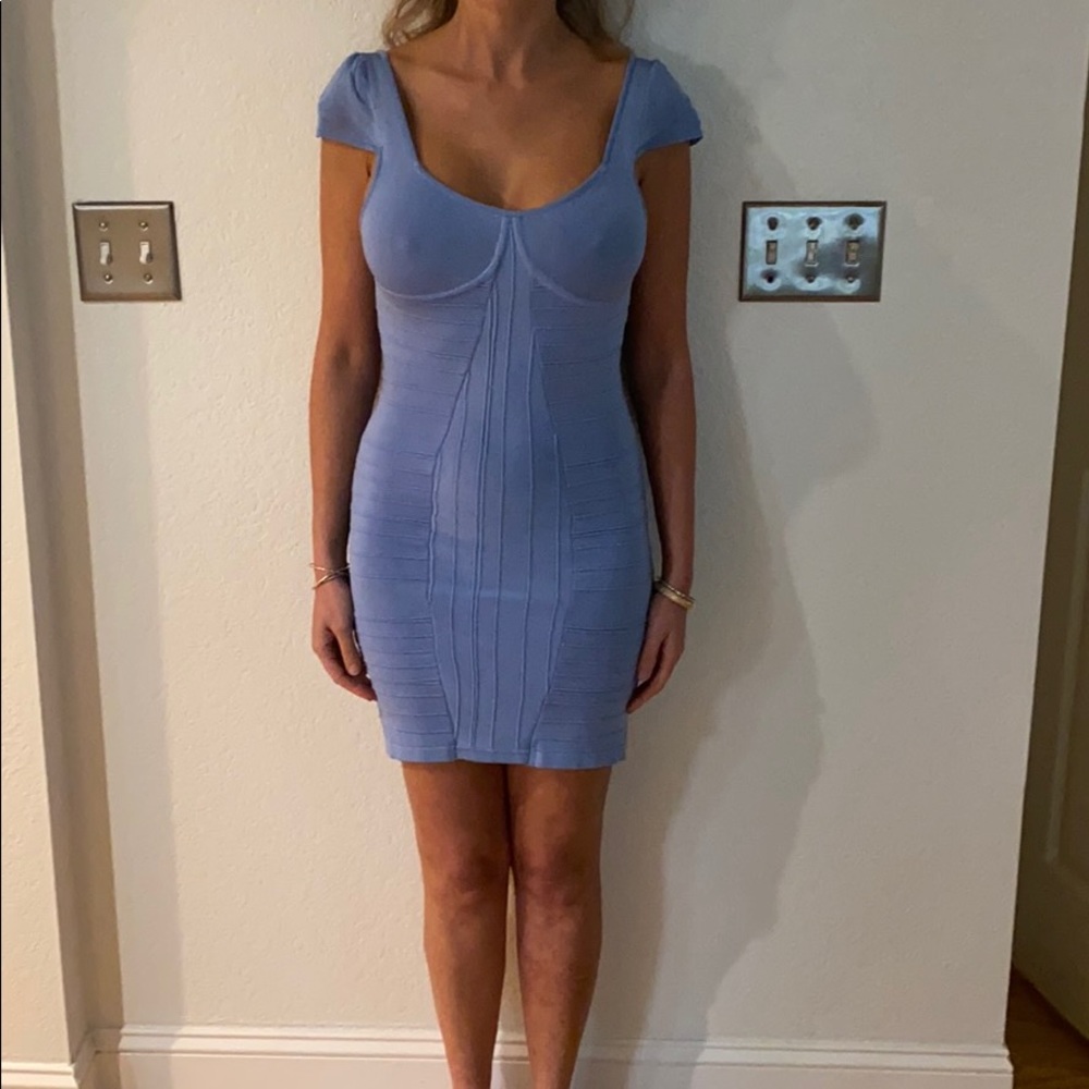 blue dress